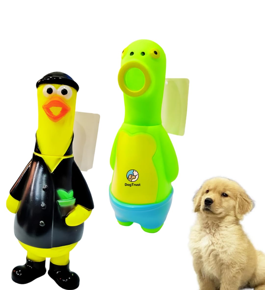 Dog Trust Soft And Durable Latex Rubber Squeaky Dog Toy  Perfect For Small Dogs And Puppies, Interactive Animal Design For Chew