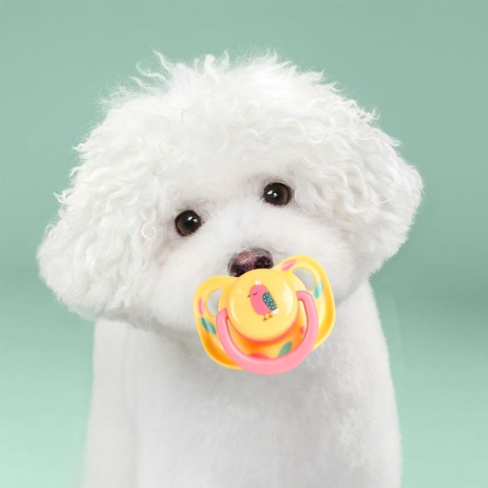 Pet Silicone Calming Pacifier, Dog Pacifiers For Small Dogs, Kitten Pacifiers, Puppy Teething Toys And Cat Chew Toys, Essential