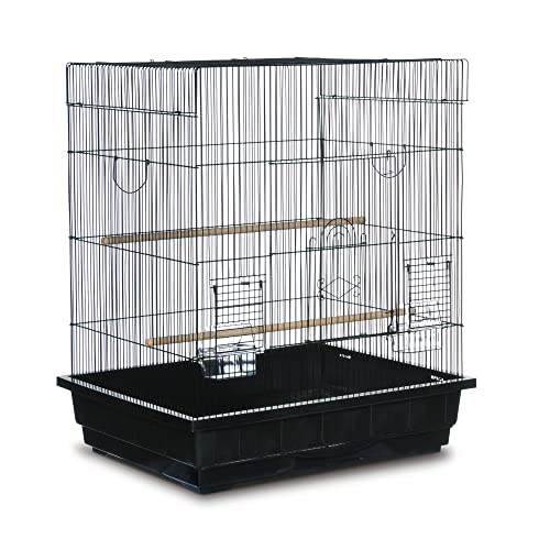 Prevue Pet Products Square Top Parakeet Cage, Black
