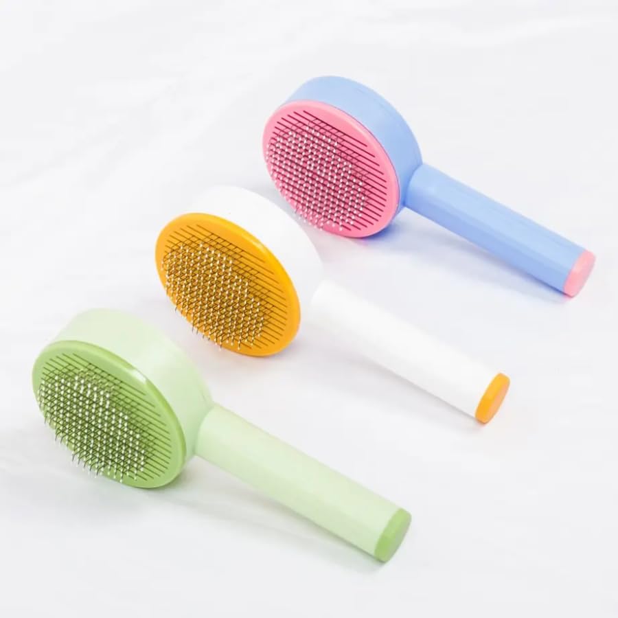 Dog Trust Grooming Brush Self Cleaning Slicker Brush for Pet Guard and Cats