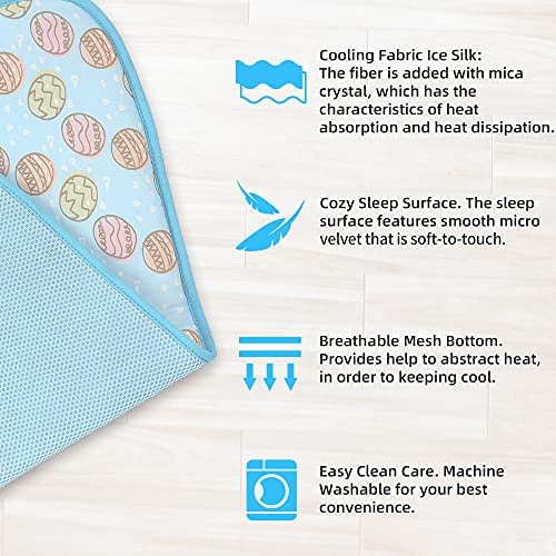 Nwk Pet Cooling Mat -39 X 27.5 Ice Silk Cooling Mat For Dogs & Cats Portable & Washable Pet Cooling Blanket, Car Seats, Beds For