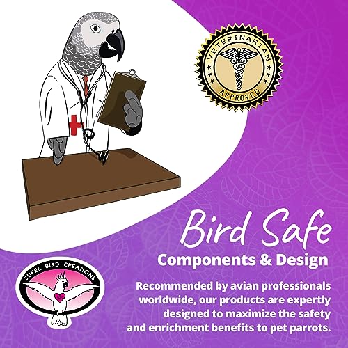 Super Bird Creations Sb370 Vine Ball Arch Bird Toy, Small Bird Size, 7.5' X 7.5'