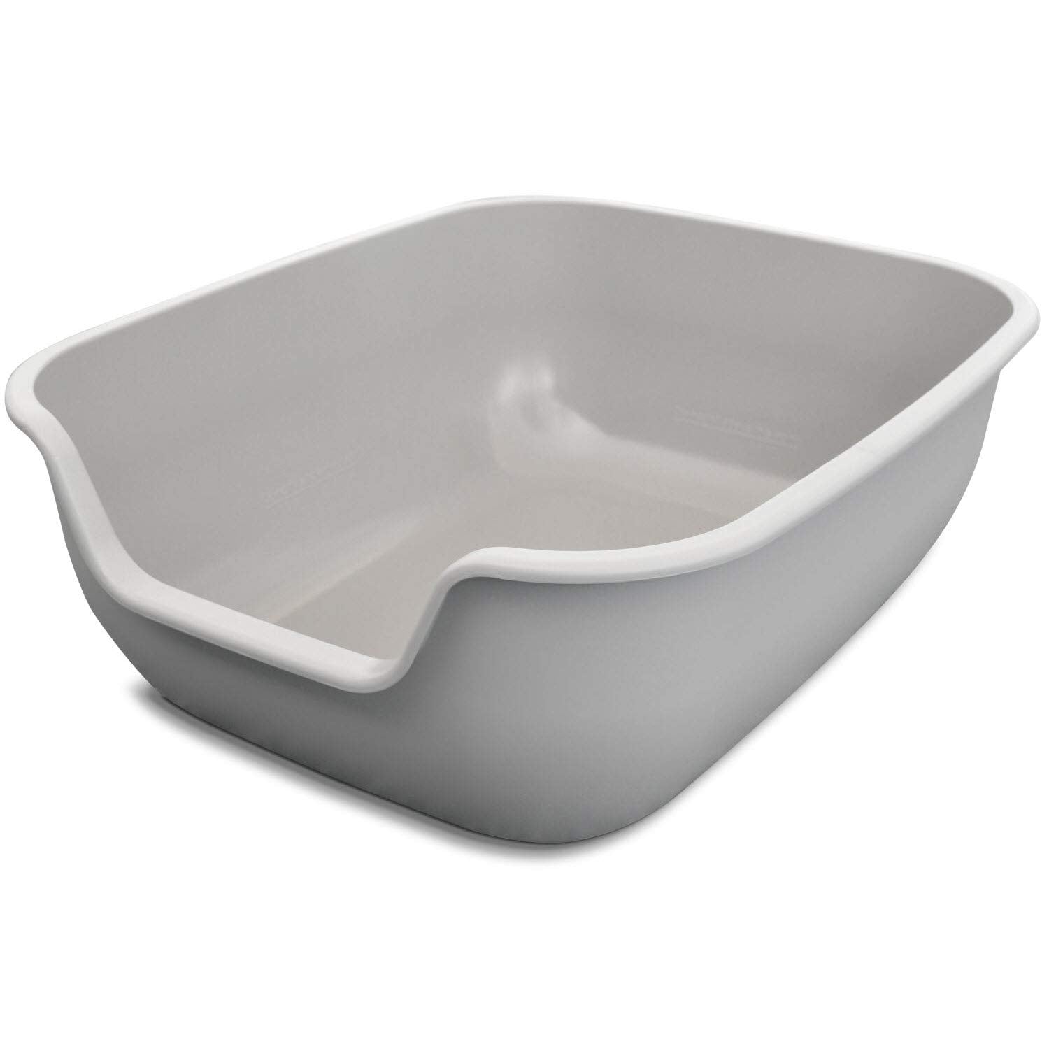 PetFusion BetterBox Non-Stick Large Litter Box, Pet Safe Coating for Easier Cleaning, Open Top Promotes Healthy Usage, Made of S