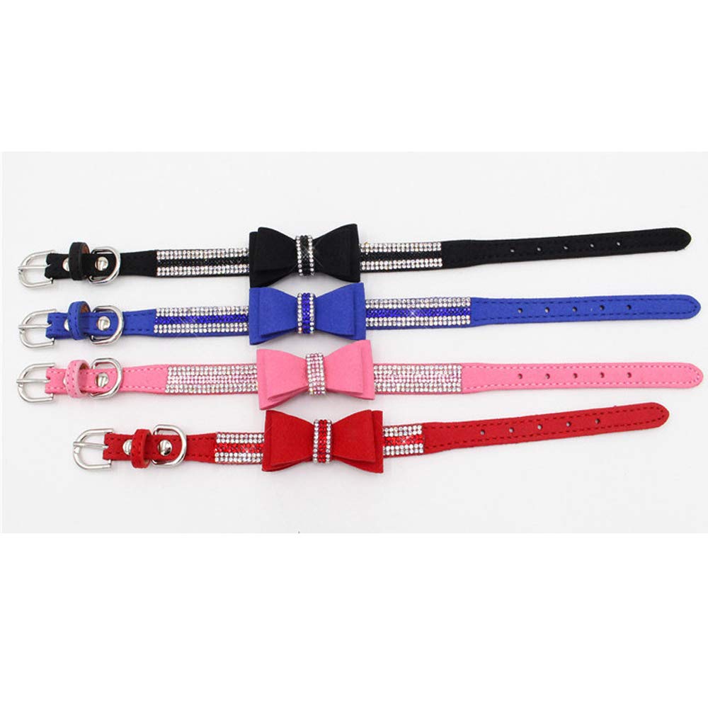 Dog Collar With Bowtie For Girls Medium