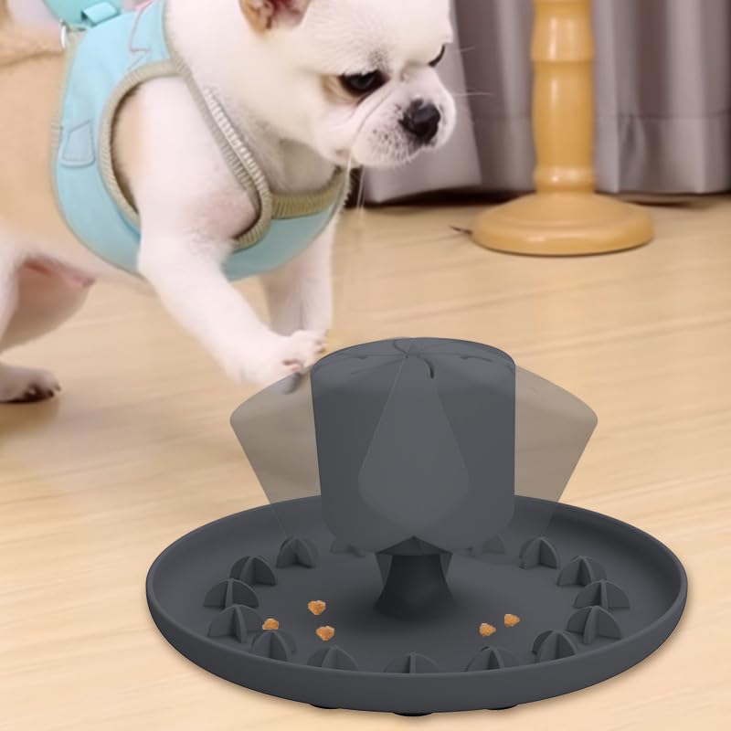 YouCvita Slow Feeder Dog Bowl with Suction Base - Rocking Snuffle Mat for Quick to eat Pets, 4-Size Food Puzzle Feeder, Dishwash