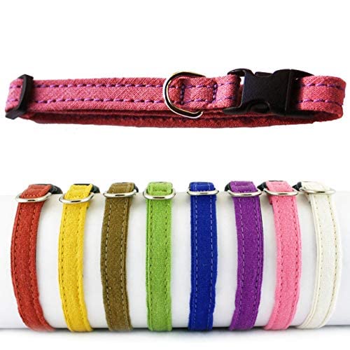 Hemp Toy Dog Collar - Rose