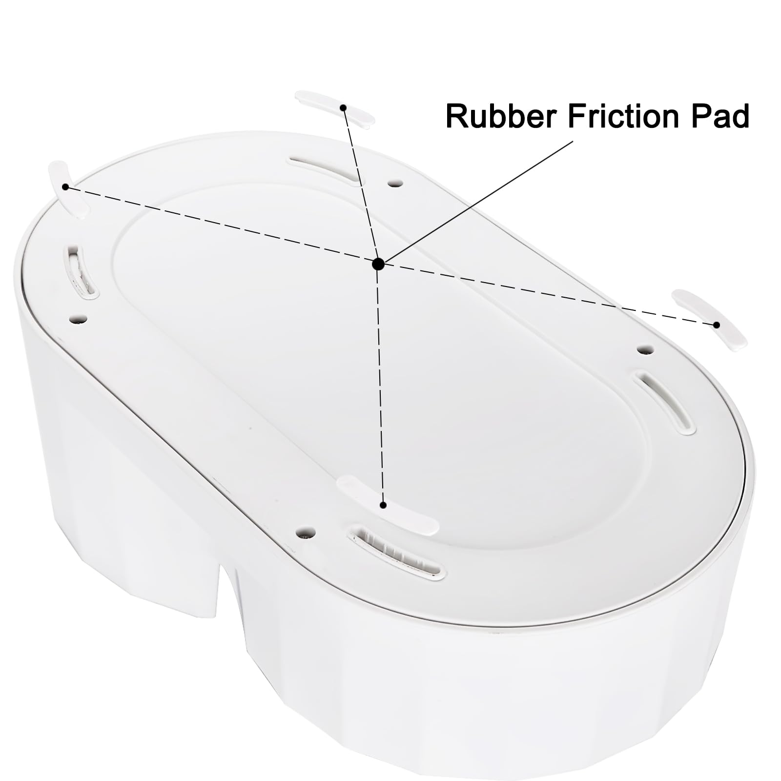 RIZZARI Automatic Pet Waterer - 6L Stainless Steel Gravity Dispenser, BPA-Free, for Cats & Small to Medium Dogs, White