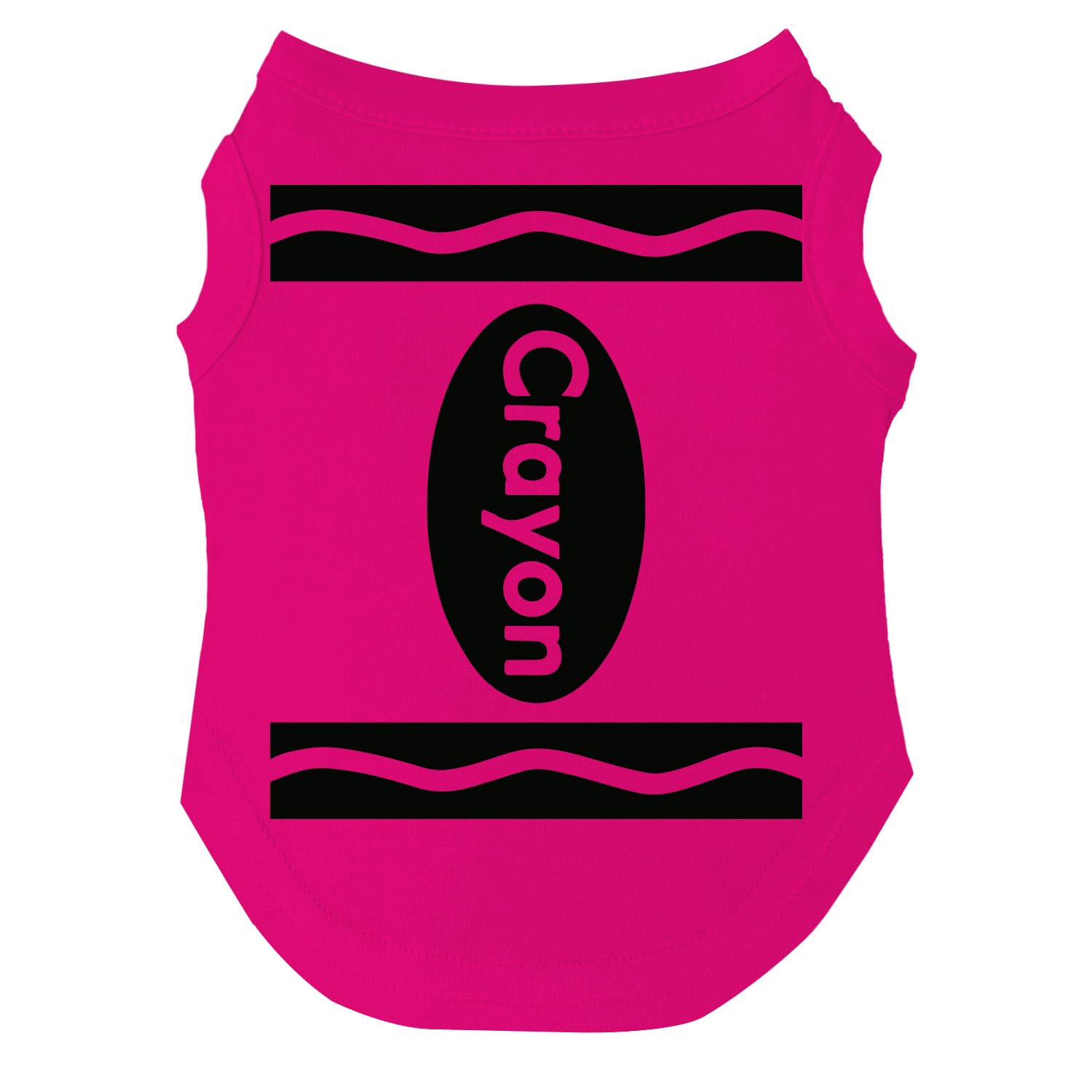 Crayon Costume Halloween Dog Tee Shirt Sizes For Puppies, Toys, And Large Breeds (Hot Pink, 5X-Large 410)