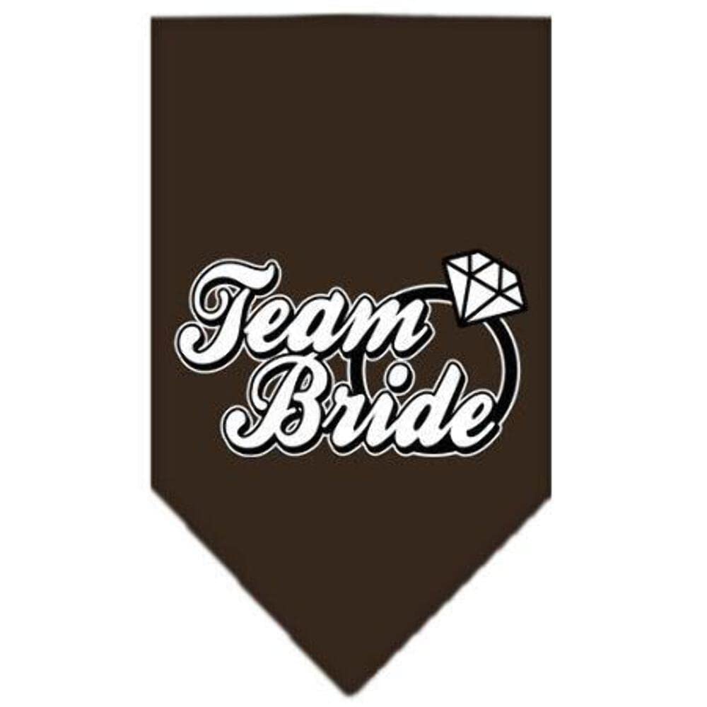 Mirage Pet Products Team Bride Screen Print Bandana, Small, White