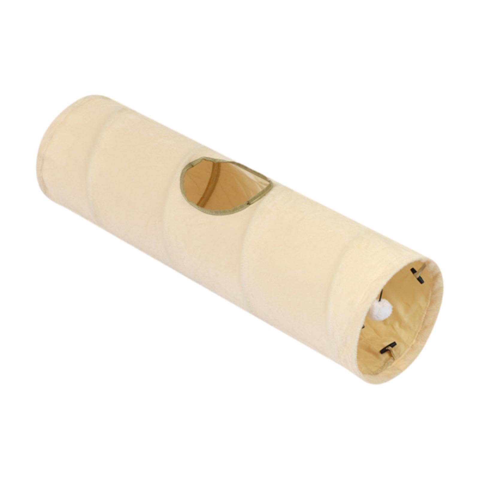 Enakshi Cat Tunnel For Indoor Cats Cat Hideout Sturdy Cat Toy For Puppy Cat Beige|Pet Supplies | Cat Supplies | Toys