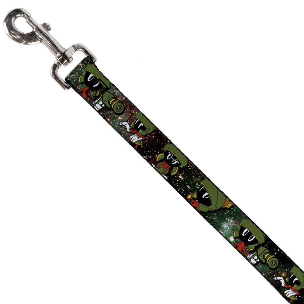 Buckle-Down Dog Leash Marvin The Martian 4 Poses Galaxy Available In Different Lengths And Widths For Small Medium Large Dogs An