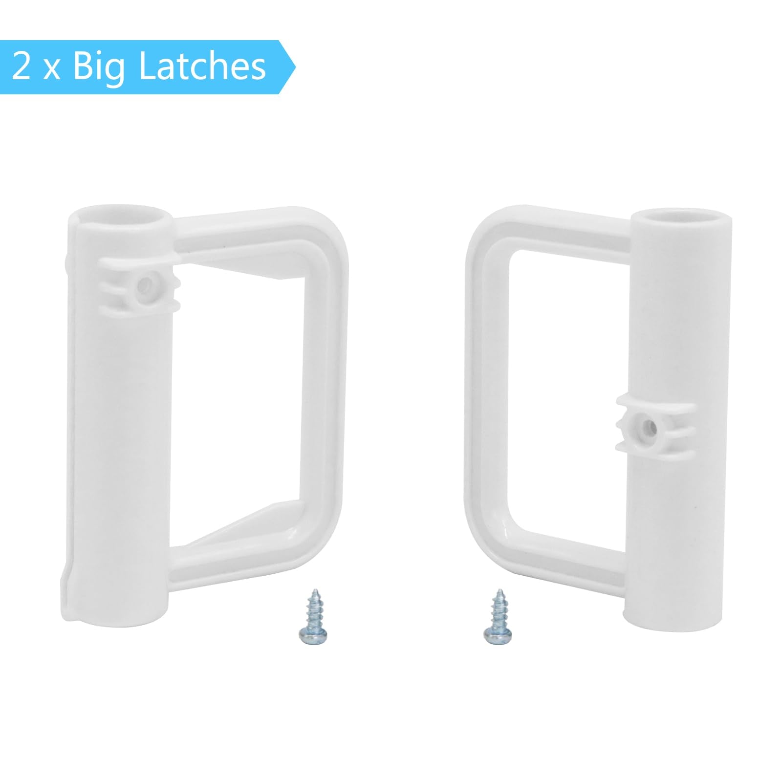 Kiskiz Retractable Baby Gate Replacement Parts Kit (White) Retractable Pet Gate Hardware Full Set Wall Mounting Accessories With Brackets Anchors And Screws Baby Gate Accessories Retractable Dog Gate