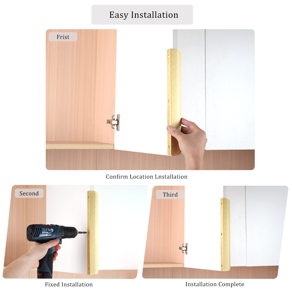 Satanga Edge Finger Tab Pull For Cabinets Kitchen Concealed Drawer Pulls Aluminum Flat Hidden Back Mount Door Handle Home 10 Pac