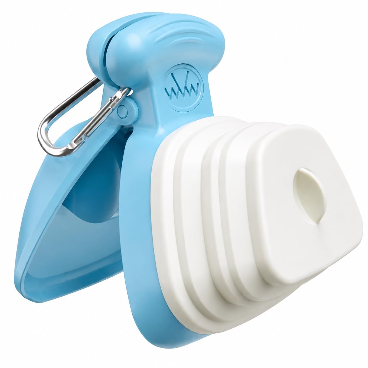 charuvrat Mini Folding Dog Poop Scooper with Waste Bag Dispenser | Portable OneHand Pet Waste Picker | Foldable Dog Pooper for S