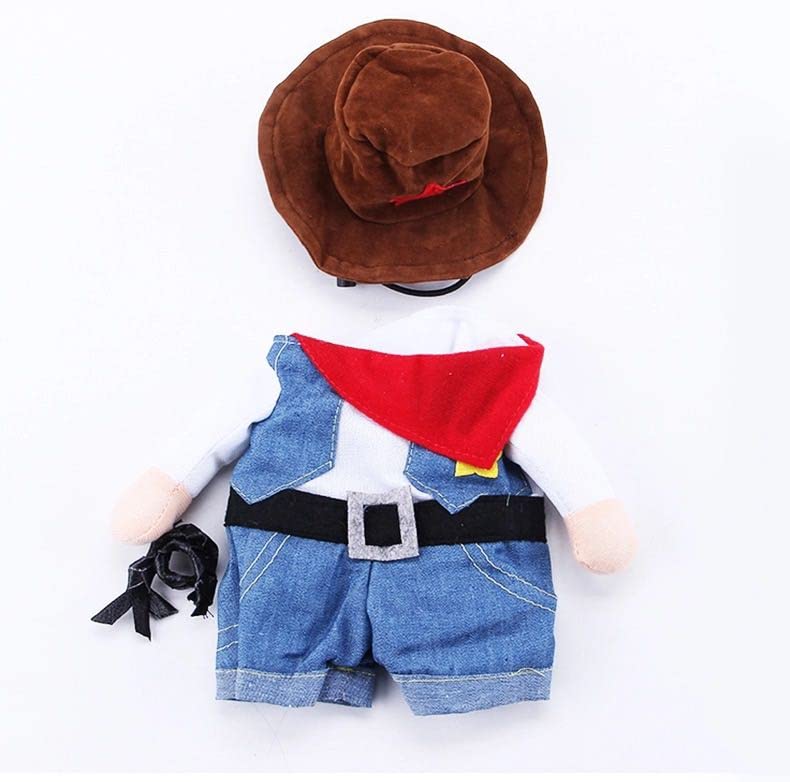 Pet Life 'Rodeo Bones' Cowboy Pet Dog Costume Uniform(D0102HAXPBV.)