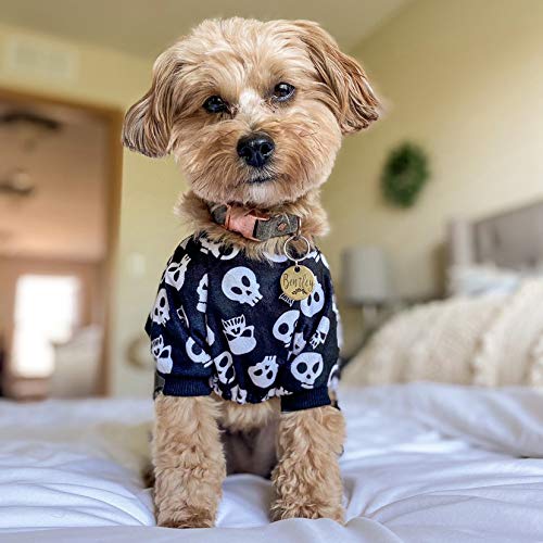 Cutebone Halloween Dog Jumpsuit Skull Shirt Pet Pajamas Bodysuit For Xl Doggie Onesies P11Xl