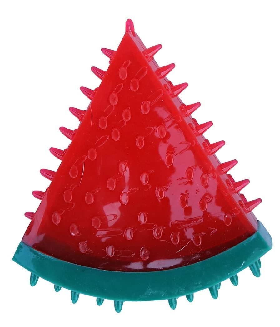 Madhabi Watermelon Squeaky Dog Toy For Small & Medium Dogs  Durable Rubber Chew Toy For Interactive Puppy Teething And Fetch | 