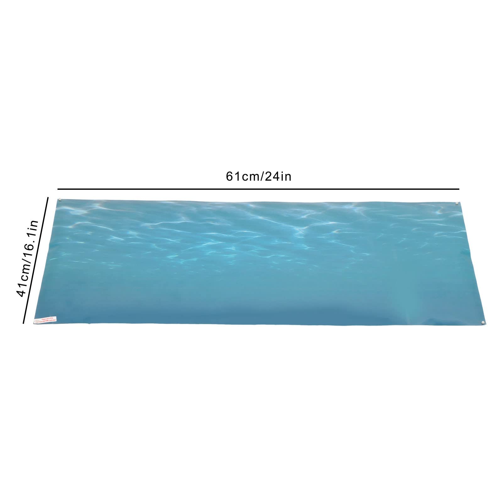 Aquarium Poster, Underwater Paper Cling Decals Sticker With Sea Water Pattern Aquarium Wallpaper Background Decoration Picture P