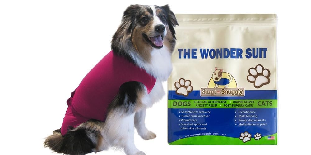 Surgi~Snuggly Washable Disposable Dog Diapers Keeper - for Male and Female Dogs - Wrap Around Legs for Superior Fit - Fits (LS -