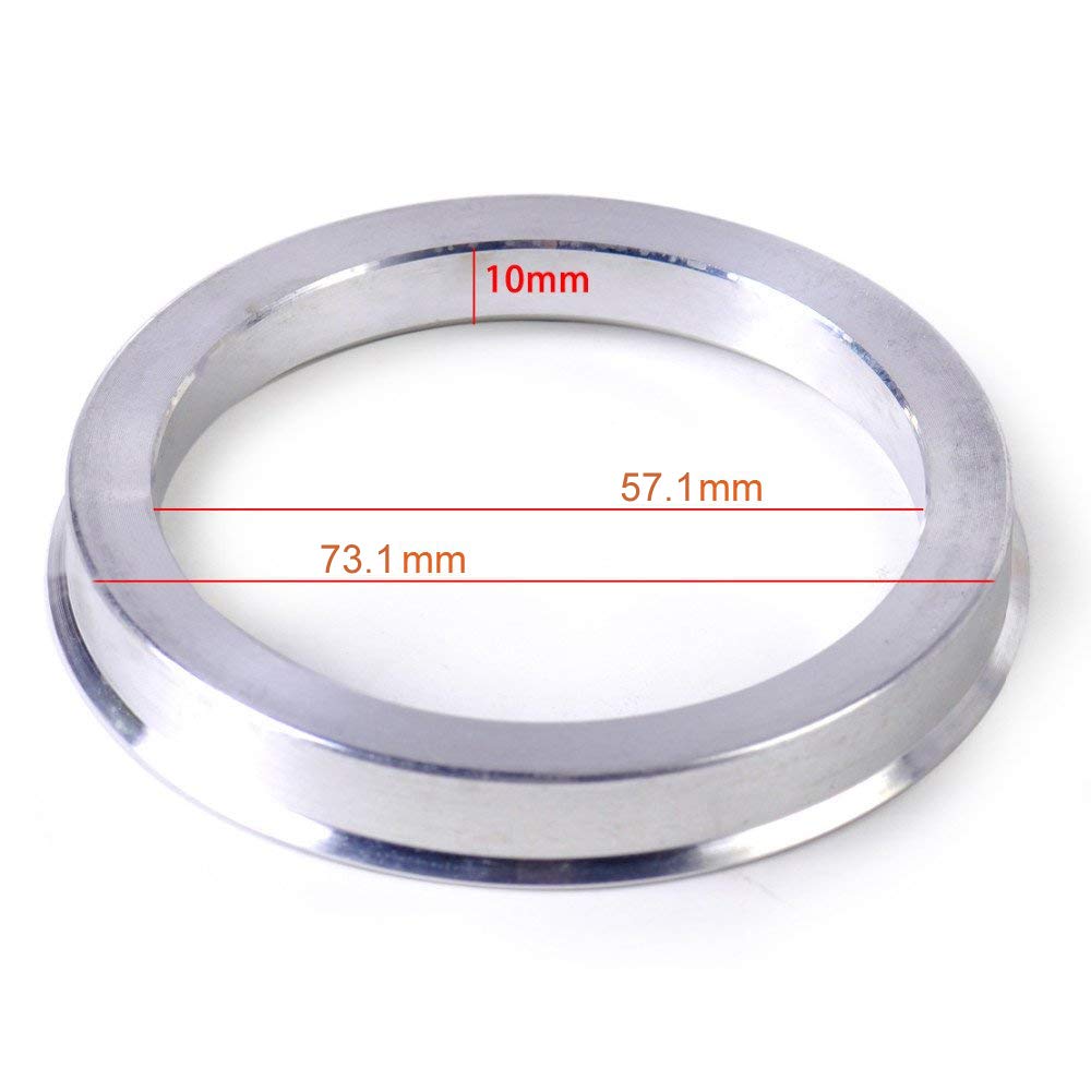 Zhteapr 4Pc Wheel Hub Centric Rings 731 To 571 - Od731Mm Id571Mm - Aluminium Alloy Wheel Hubrings 571 To 731