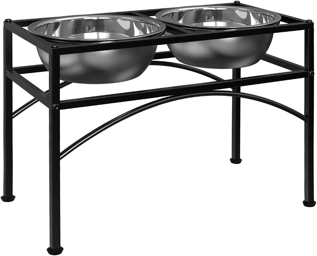 Bhoomi Lifestyle Dog Bowls For Large Dogs, 14 Raised Dog Bowl Stand For Large Sized Dog, Dog Feeder With Food And Water Bowls