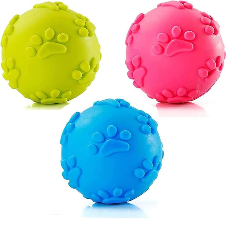 Dog Trust Aggressive Chewers Dog Balls, Dog Toys for Aggressive Chewers Large Dogs, Squeaky Dogs Balls, Pitbull Ball, Tough Spik