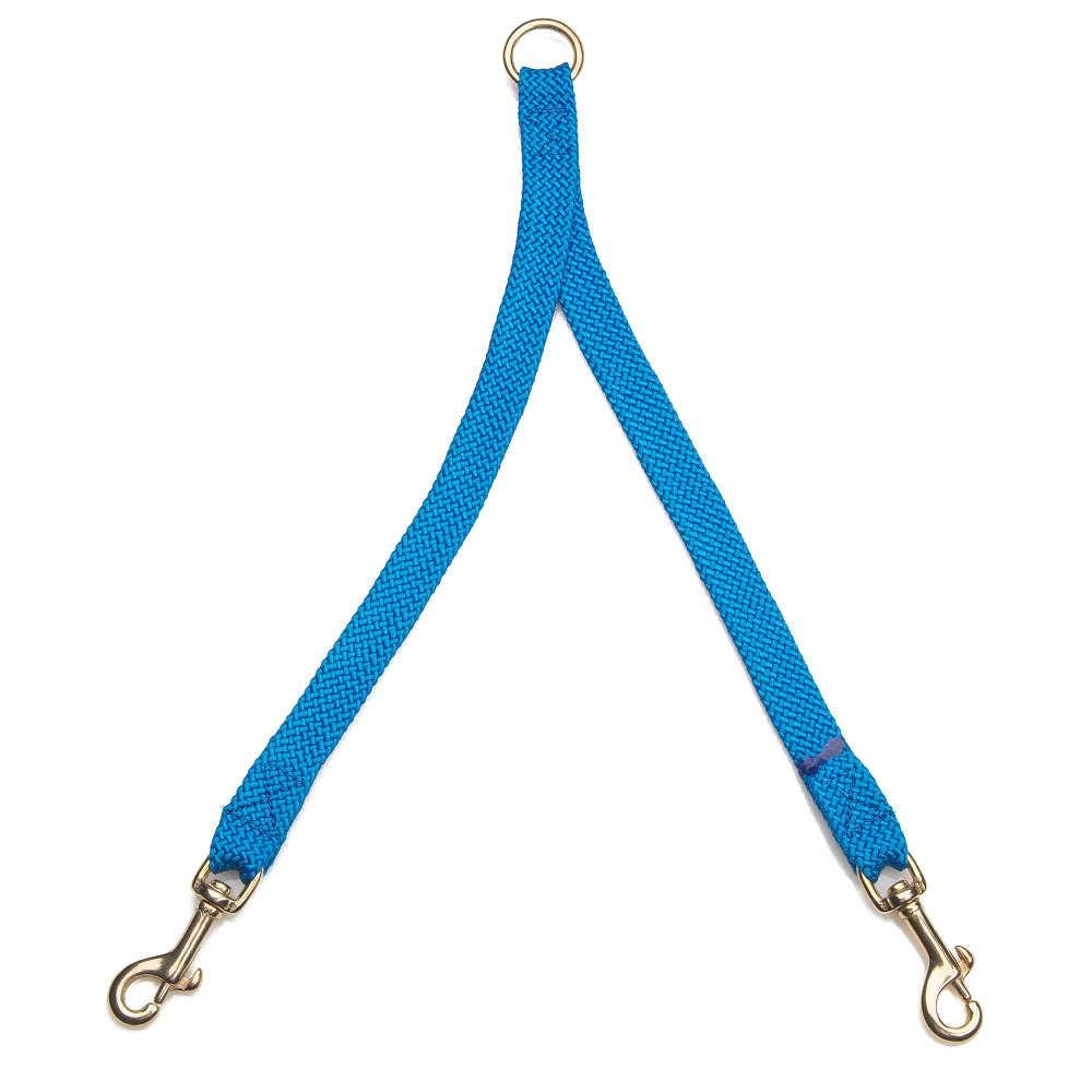 Mendota Pet 2 Dog Coupler - Dog Leash - Made In The Usa - Blue, 9/16 In X 24 In