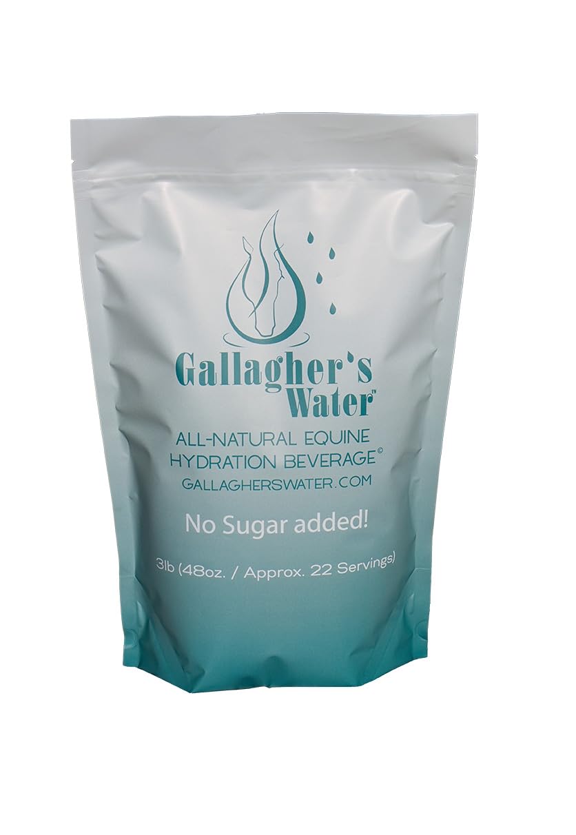 GALLAGHER'S WATER All-Natural Equine Hydration Beverage, Natural Flavor Enhancement Powder Mix with Electrolytes and Trace Miner