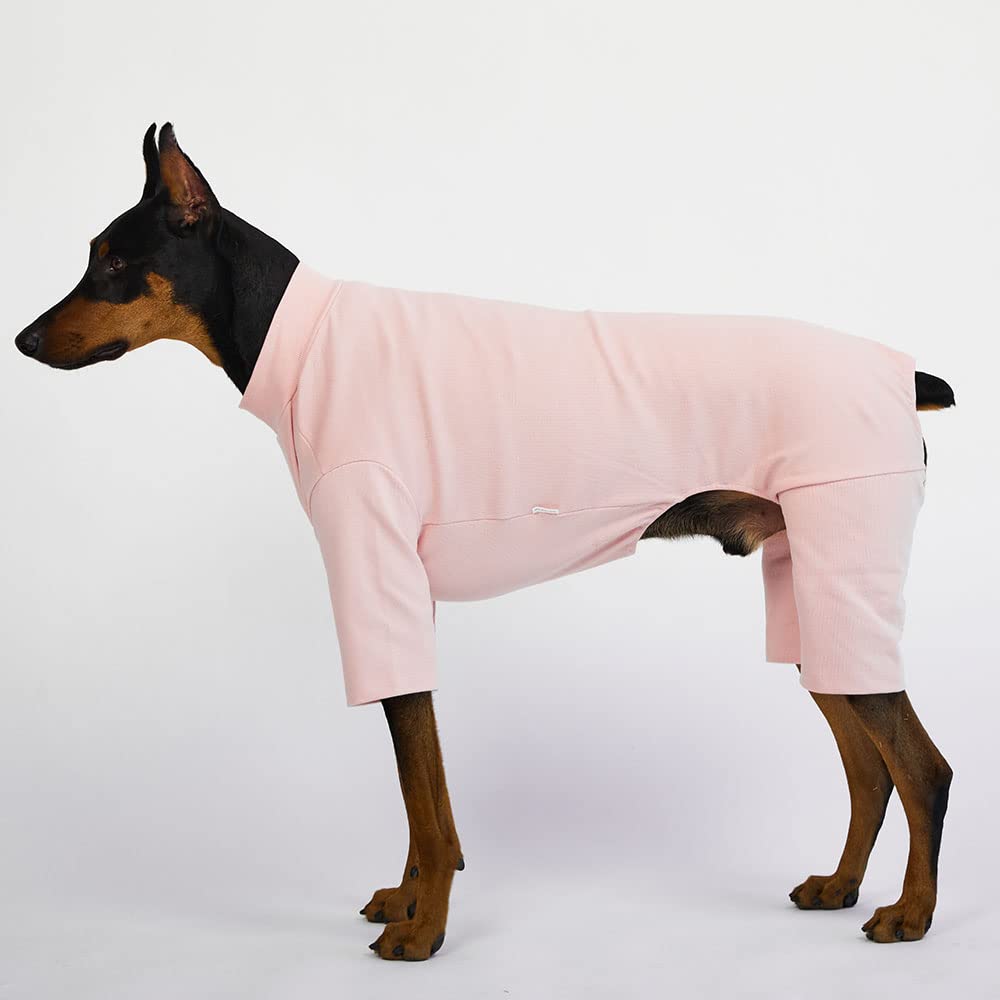 Lucky Petter Dog Pajamas For Small Dog Basic Onesie Doggie Jammies Dog Shirt Stretchable Dog Jumpsuit Bodysuit Pjs (4X-Large, Ba