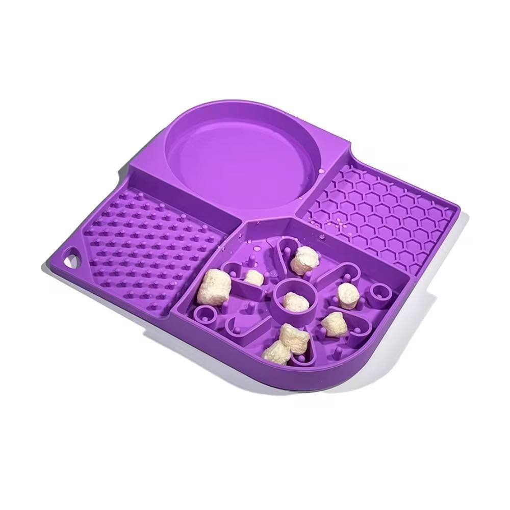 Pankti Pet Bowl Foot Plate Mat For Dog And Cat Silicone Folding Water Bowl Travel Portable Water Bowl Butter Lick Pad For Dog Co