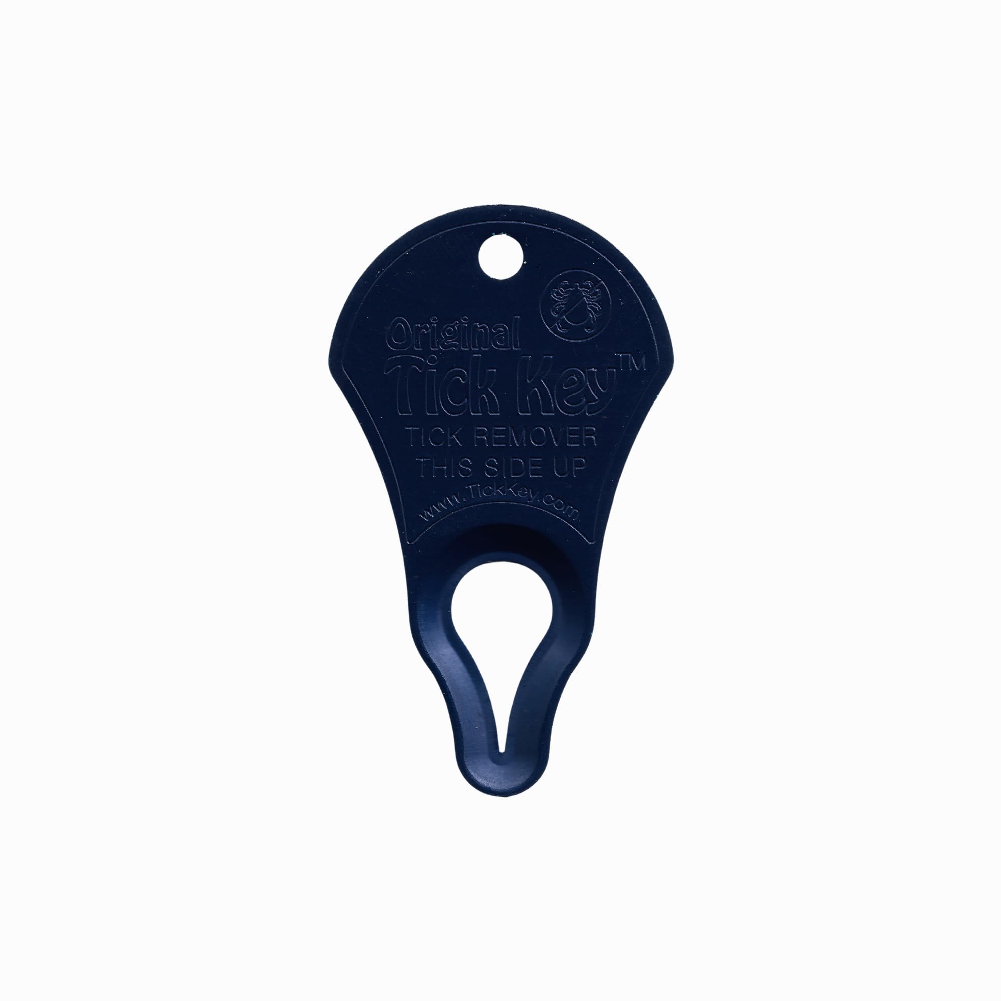 The Original Tick Key - Tick Detaching Device - Portable, Safe And Highly Effective Tick Detaching Tool (Navy)