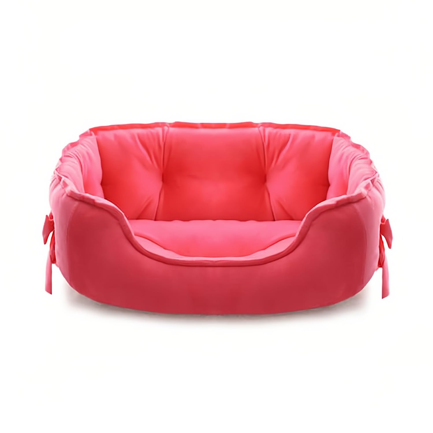 Pawstrip Cute Princess Dog Bed Pink Puppy Bed For Small Dogs Breathable Cat Couch Bowknot Pet Cushion Comfortable Kitten Nest Gi