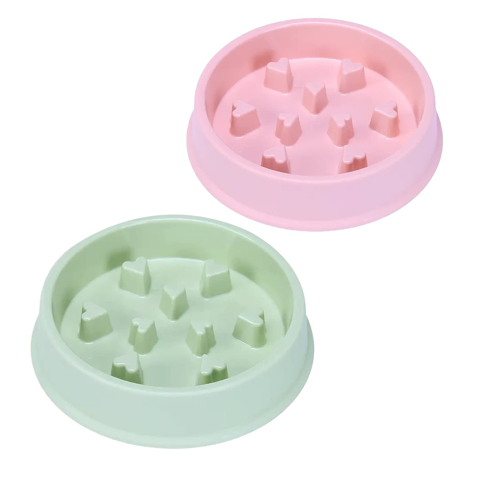 Emily Pets Pet Slow Eating Feeder Dog Bowls Pack 2 Combo Pet Bowl Puzzle Dog Bowl NonSlip Prevent Choking Dog Slow Feeder Bowl 
