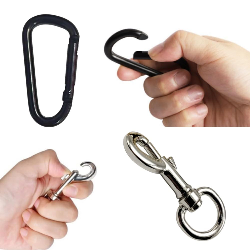 Dog Leash Metal Shock Absorbing Spring Buckle Sun Shade Spring Heavy Duty Steel Tent Rope Fixed Buckle Tensioner For Outdoor Camping Dog Training,Swing