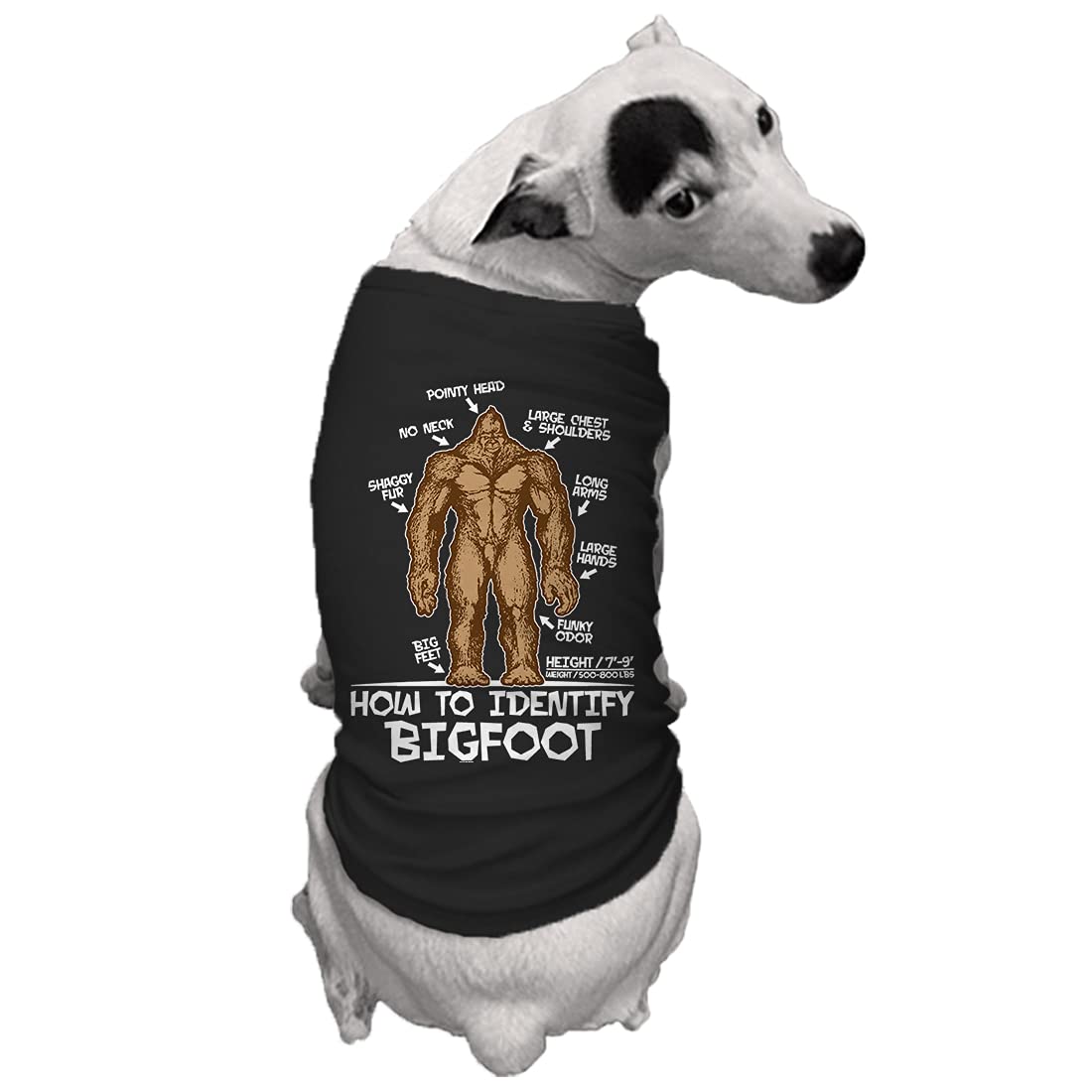 How To Identify Bigfoot - Dog Shirt (Black, Large)
