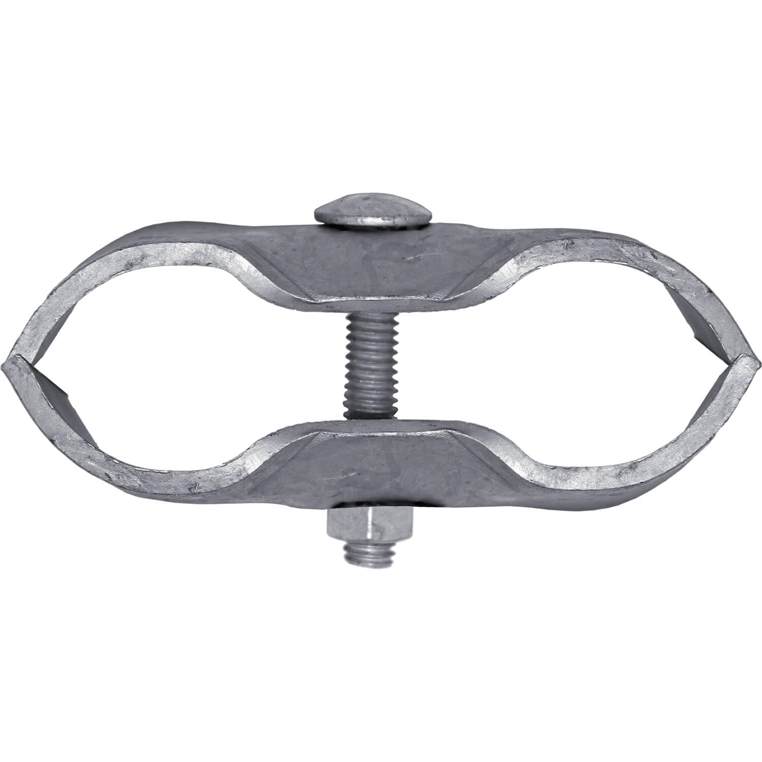 Chain Link Fence Panel Clamps ~ Kennel Clamps: (8 Set) For 1-3/8' Chain Link Fence Pipe Panel Frames. For Dog Kennels/Dog Runs, Or Temporary Chain Link Fence. Saddle Clamps.