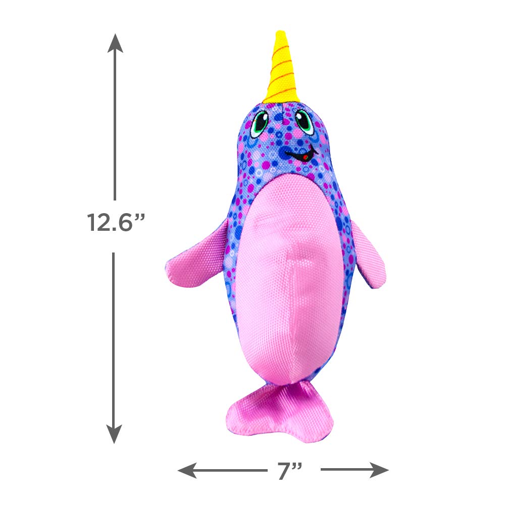 Outward Hound Floatiez Narwhal Dog Toy, Large Purple Polyester, Model 67875