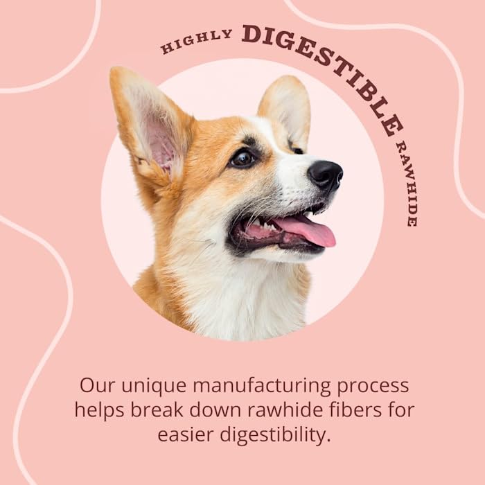 Better Belly Proteins With Real Lamb Twists, Digestible Rawhide For Dogs, 25 Count