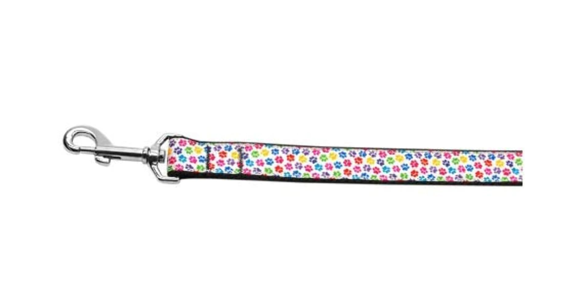 Pet Dog & Cat Nylon Collar or Leash, "Confetti Paws" XS Collar