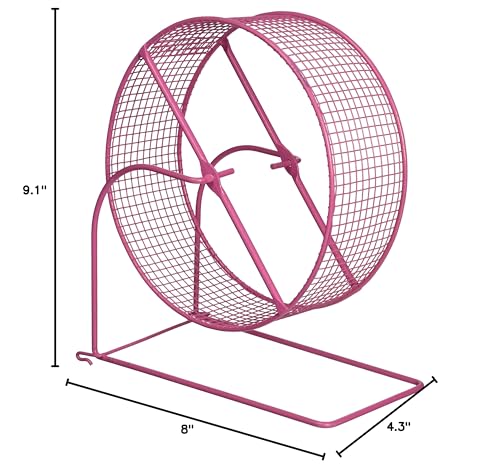 Prevue Pet Products 90013 Wire Mesh Hamster/Gerbil Wheel Toy for Small Animals, 8-Inch, Colors Vary