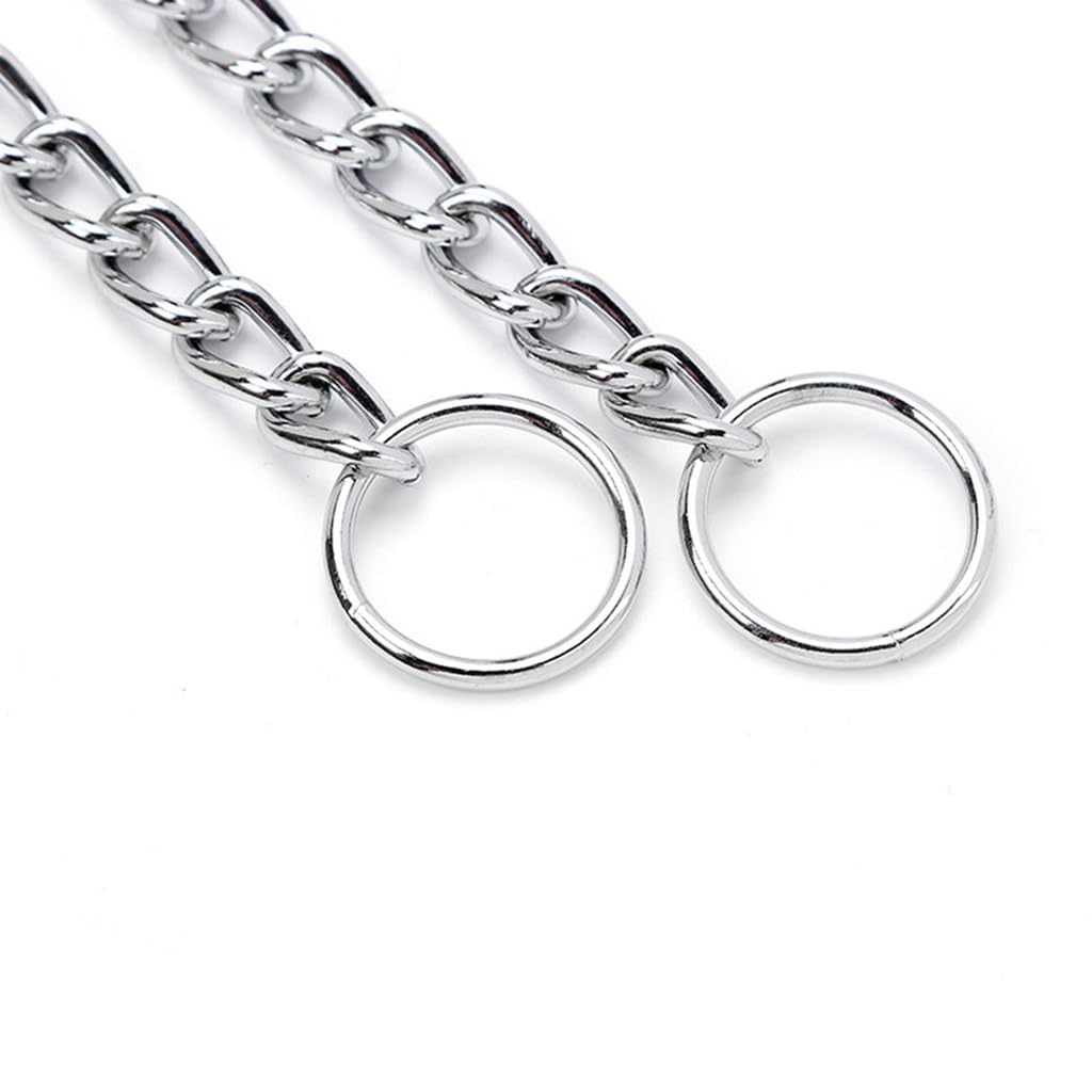 Chocker Chain Collar For Dogs, Metal Slip Link Training Heavy Duty Dog Collar Martingale Puppy Collars For Xxs Xs Small Medium L
