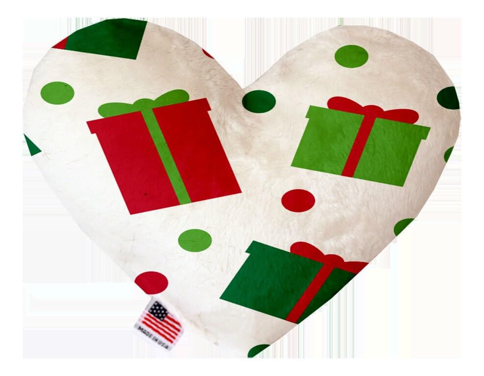 Christmas Pet and Dog Plush Heart or Bone Toy, "Classy Christmas Group" (Available in different sizes and 6 different patterns!) ClassyChristmasTrees 8" Plush Bone