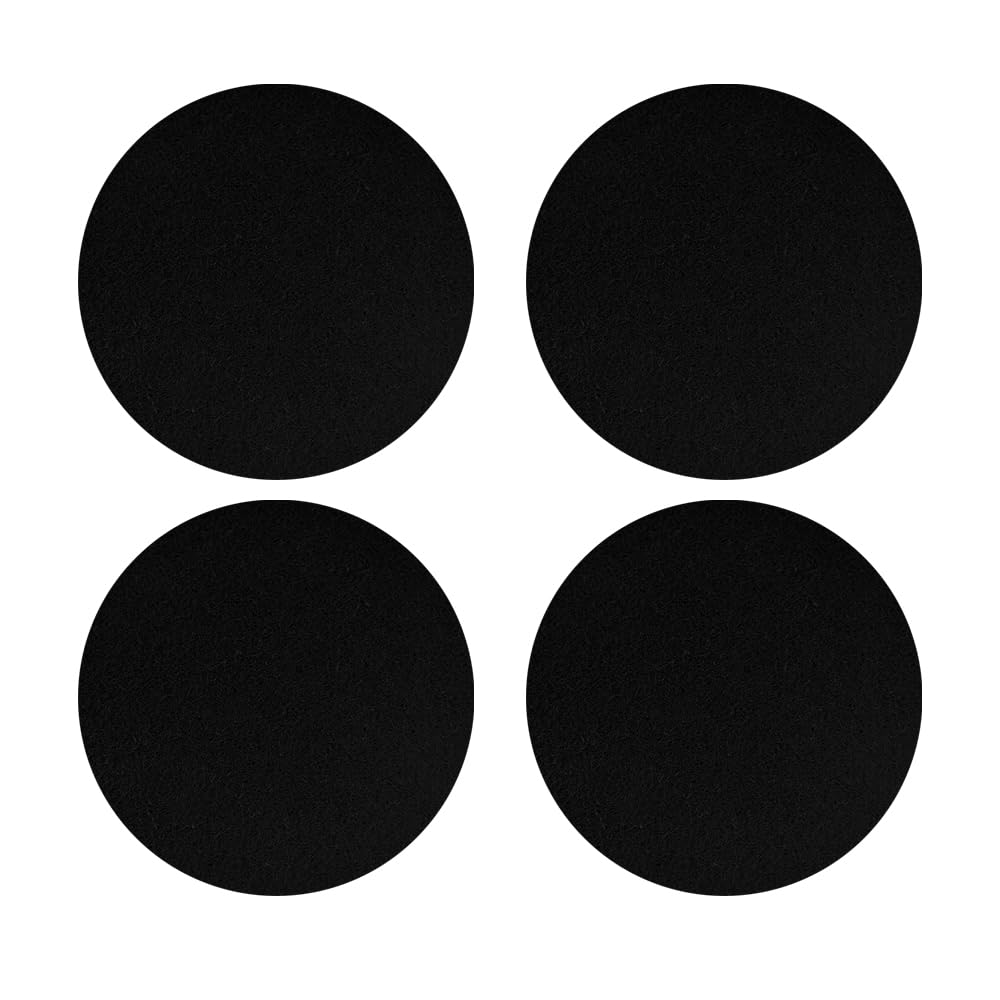 Hqrp 4-Pack Cat Litter Box Replacement Carbon Filters Compatible With Petmate Booda Dome Covered Litter Box, Activated Carbon Ch