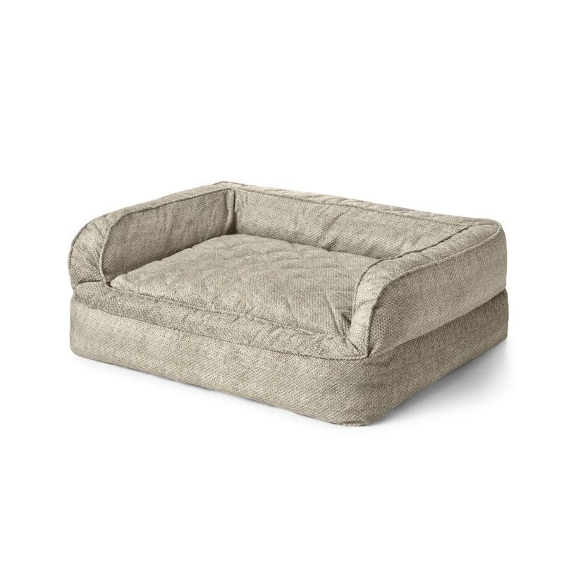 Orvis Comfortfill-Eco Couch Dog Bed, Charcoal Chevron - Medium