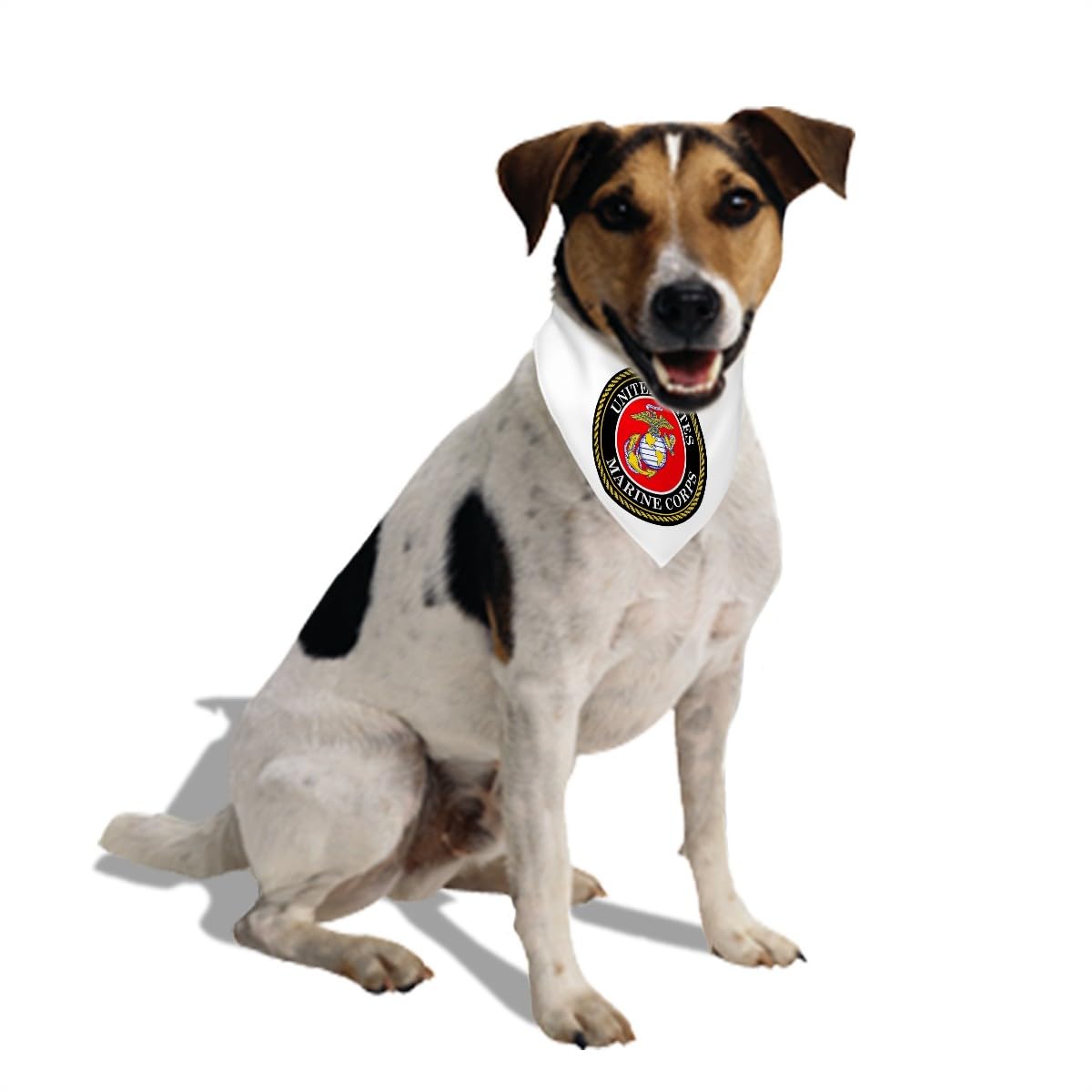 Marine Corps Pet Bandana Collar - Military Scarf Collar - Usa Dog Bandana (Xl)