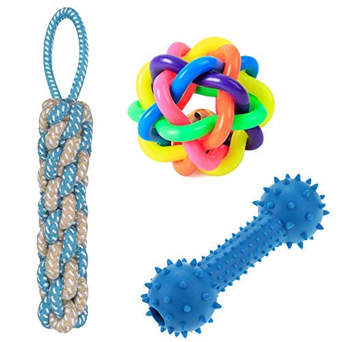 Psk Pet Mart Dog Chew Toys | Pack Of 3 Puppy Teething Toys Puppy Chew Toys  Rope Dog Toy  Small Dog Toys  Dog Toy Pack  Dog