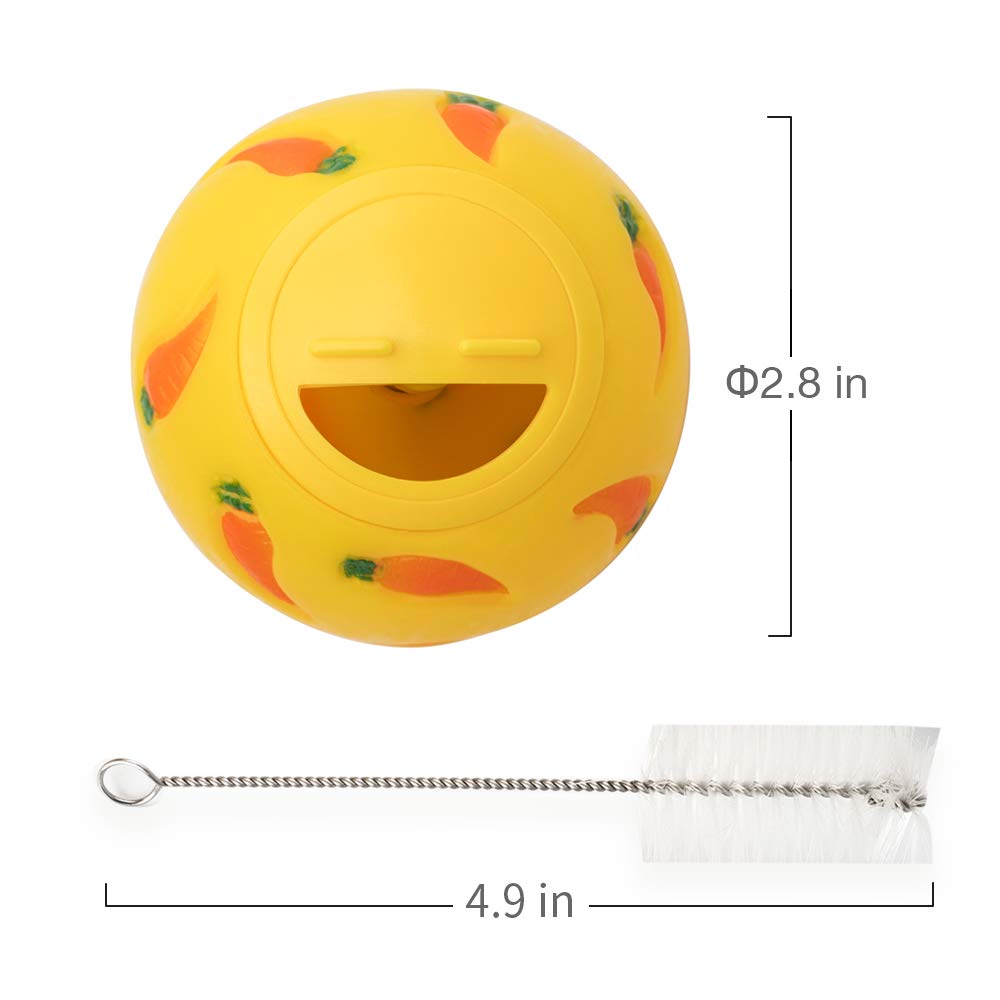Niteangel Treat Ball, Snack Ball For Guinea Pigs, Rabbits, Hedgehogs And Other Small Pets (Small, Blue)