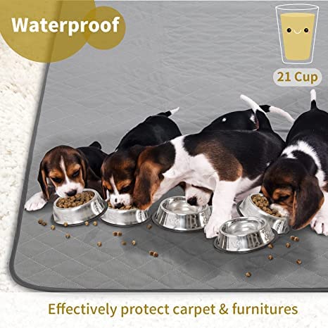 Coolshields Washable Puppy Dog Pee Pad, 34' X52' Extra Large, Waterproof Whelping Training Mat For Playpen Crate, Floor, Bed,Sofa And Trunk [Premium Fabrics That Can Be Used By Humans]