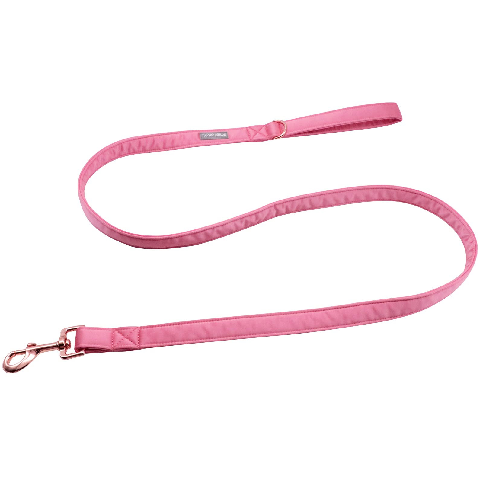 Lionet Paws Dog Leash - Silk Peach Leash For Small Medium Large Dogs Matching Collar For Girl And Boy