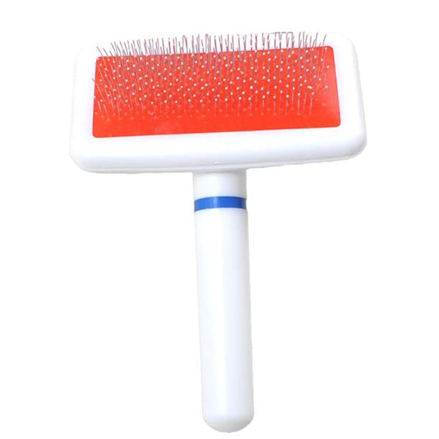 Emily Pets Pet Grooming Brush, Cleaning Slicker Brush Tangles Removal Comb Plastic+Stainless Pet Grooming Tool For Tidying For F